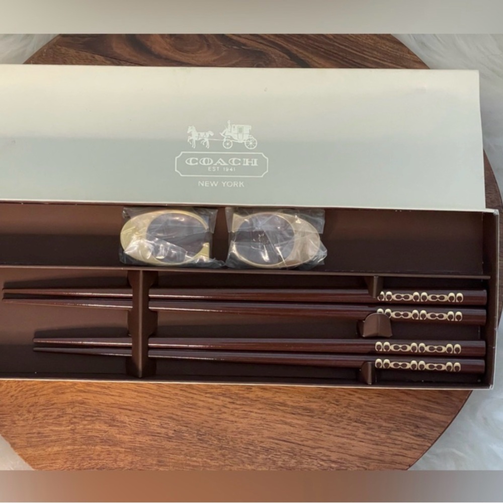 NIB Coach X Lexus Chopsticks 6 Piece Set